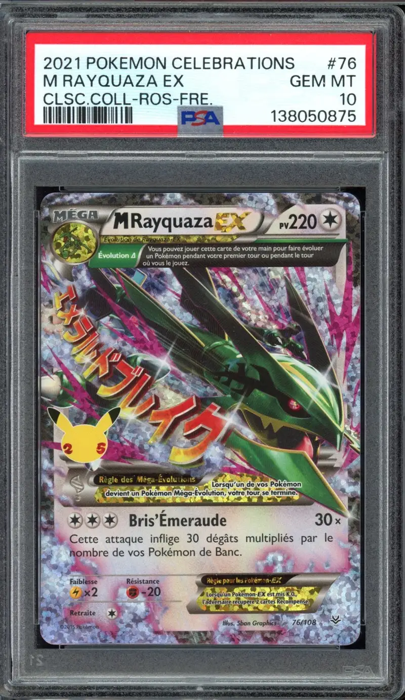 PSA 10 Méga Rayquaza Ex