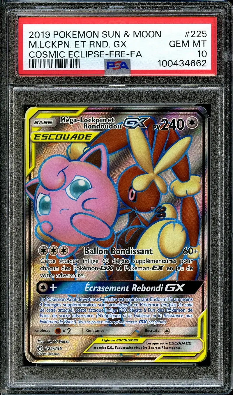 PSA 10 Méga-Lockpin et Rondoudou Gx