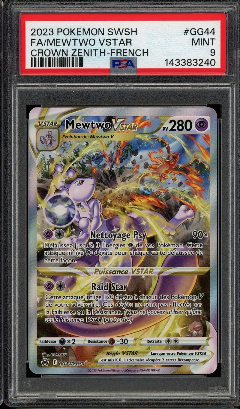 PSA 9 Mewtwo VStar