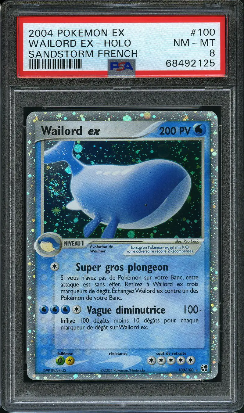 PSA 8 Wailord Ex