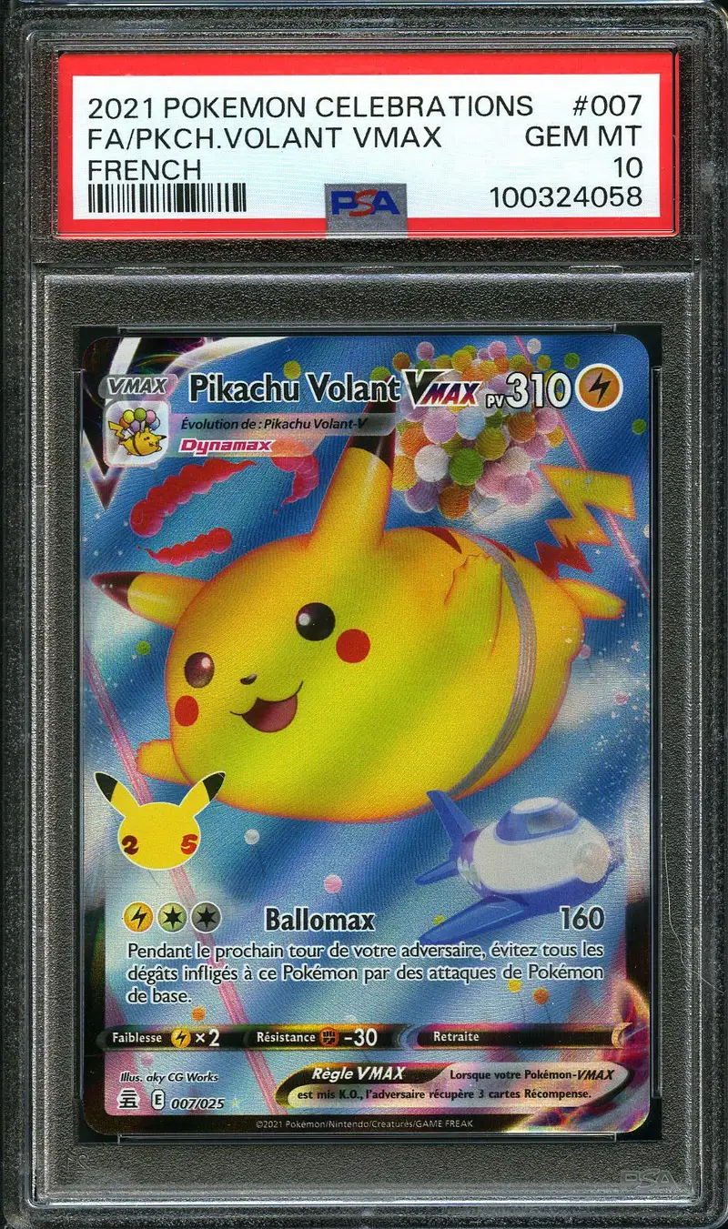 PSA 10 Pikachu Volant VMax