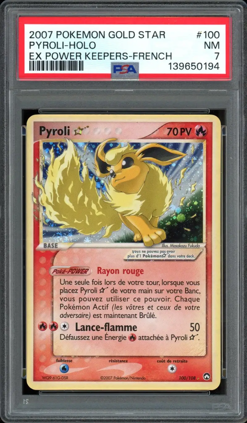 PSA 7 Pyroli Gold Star