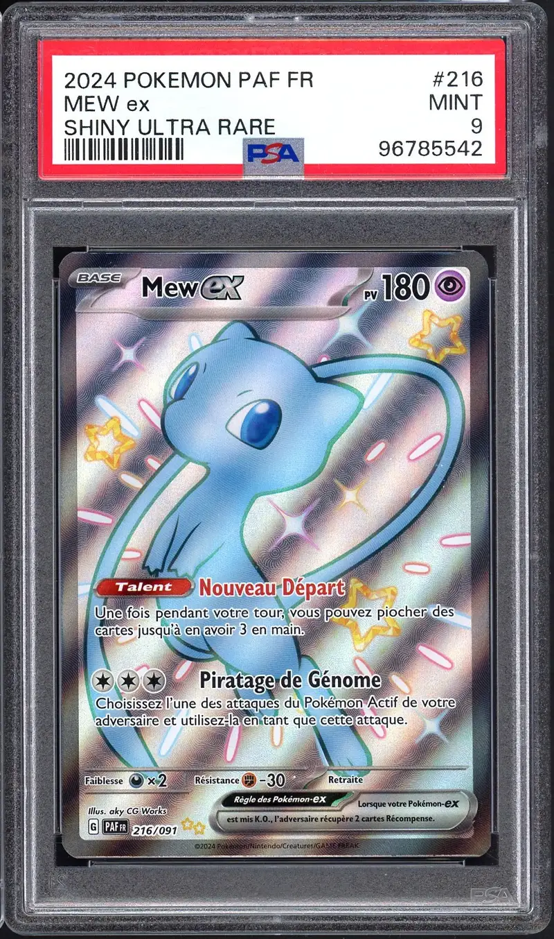 PSA 9 Mew Ex Shiny