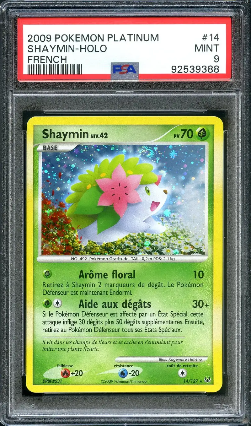 PSA 9 Shaymin Holo