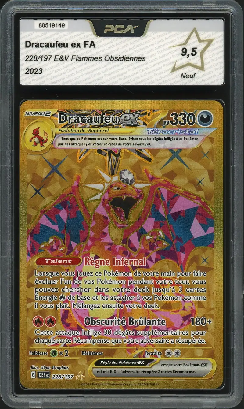 PCA 9.5 Dracaufeu Ex Gold