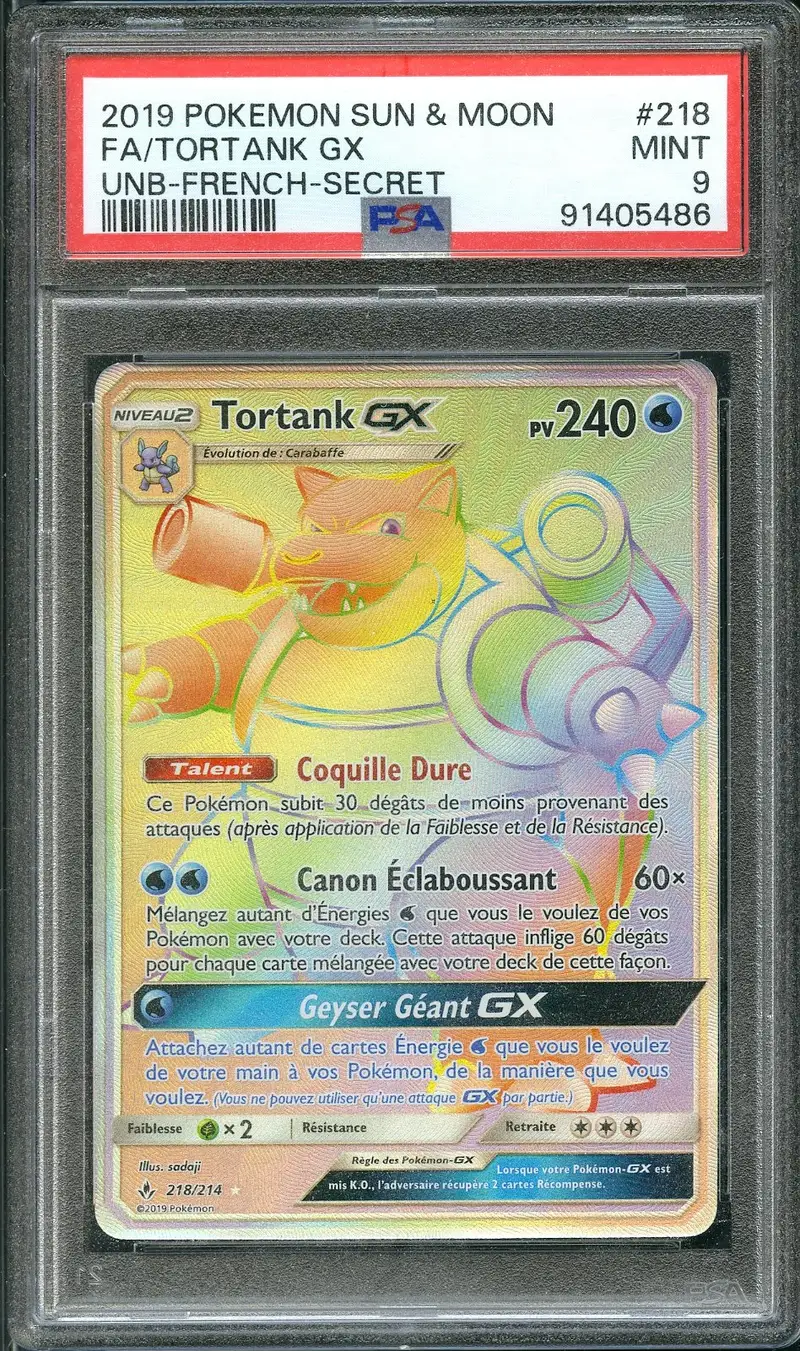 PSA 9 Tortank Gx Rainbow