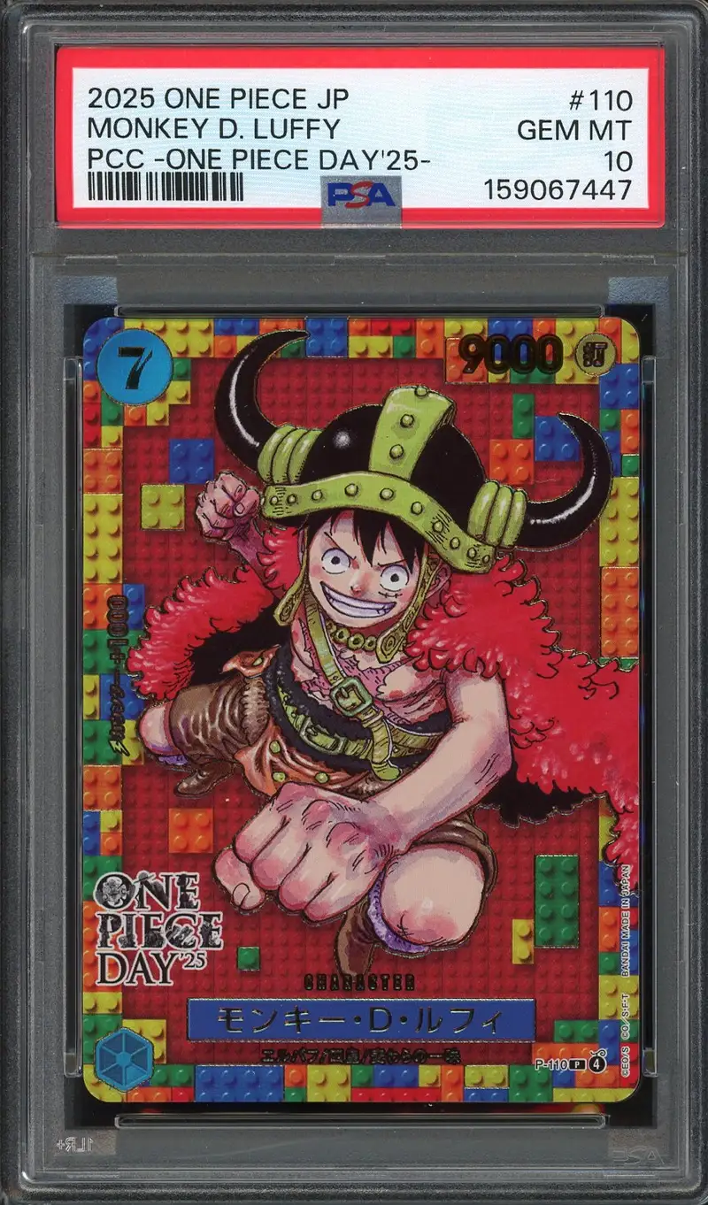 PSA 10 Monkey D. Luffy Stamp