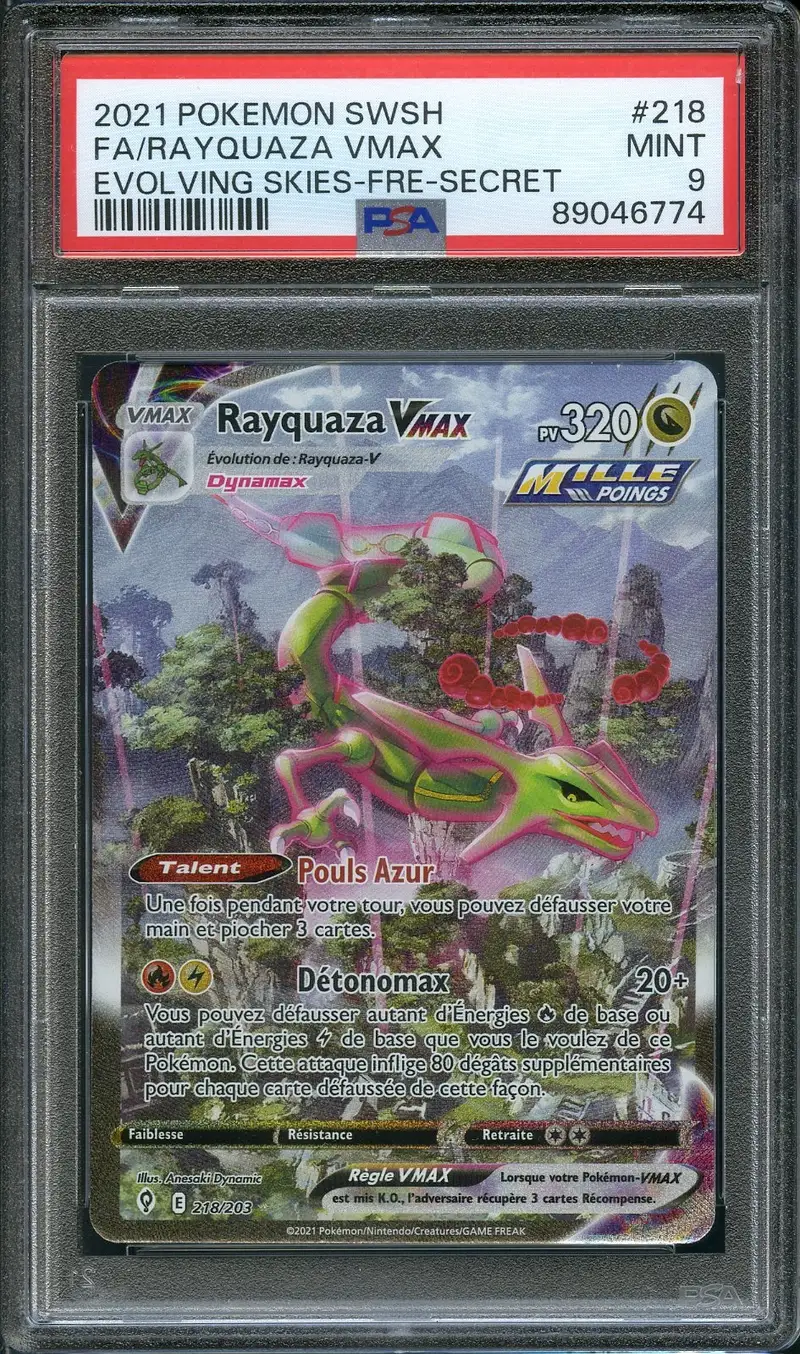 PSA 9 Rayquaza VMax