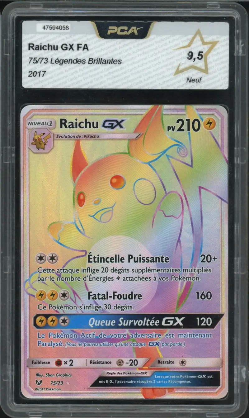 PCA 9.5 Raichu Gx Rainbow