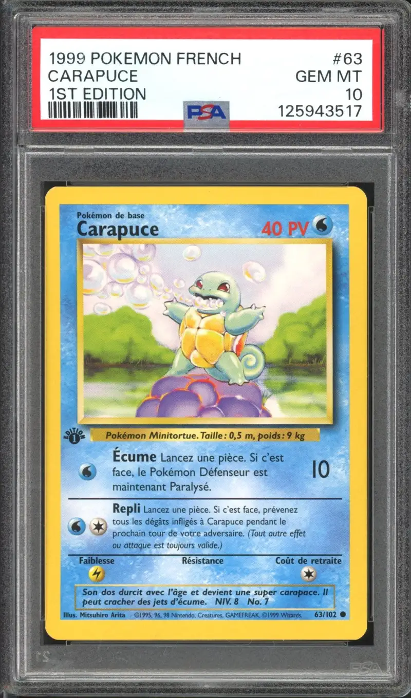 PSA 10 Carapuce