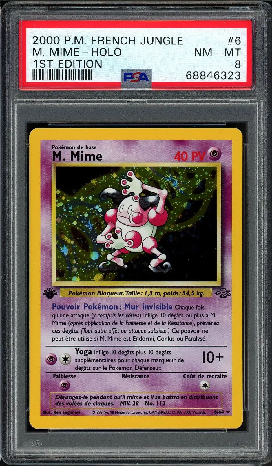 PSA 8 M. Mime Holo