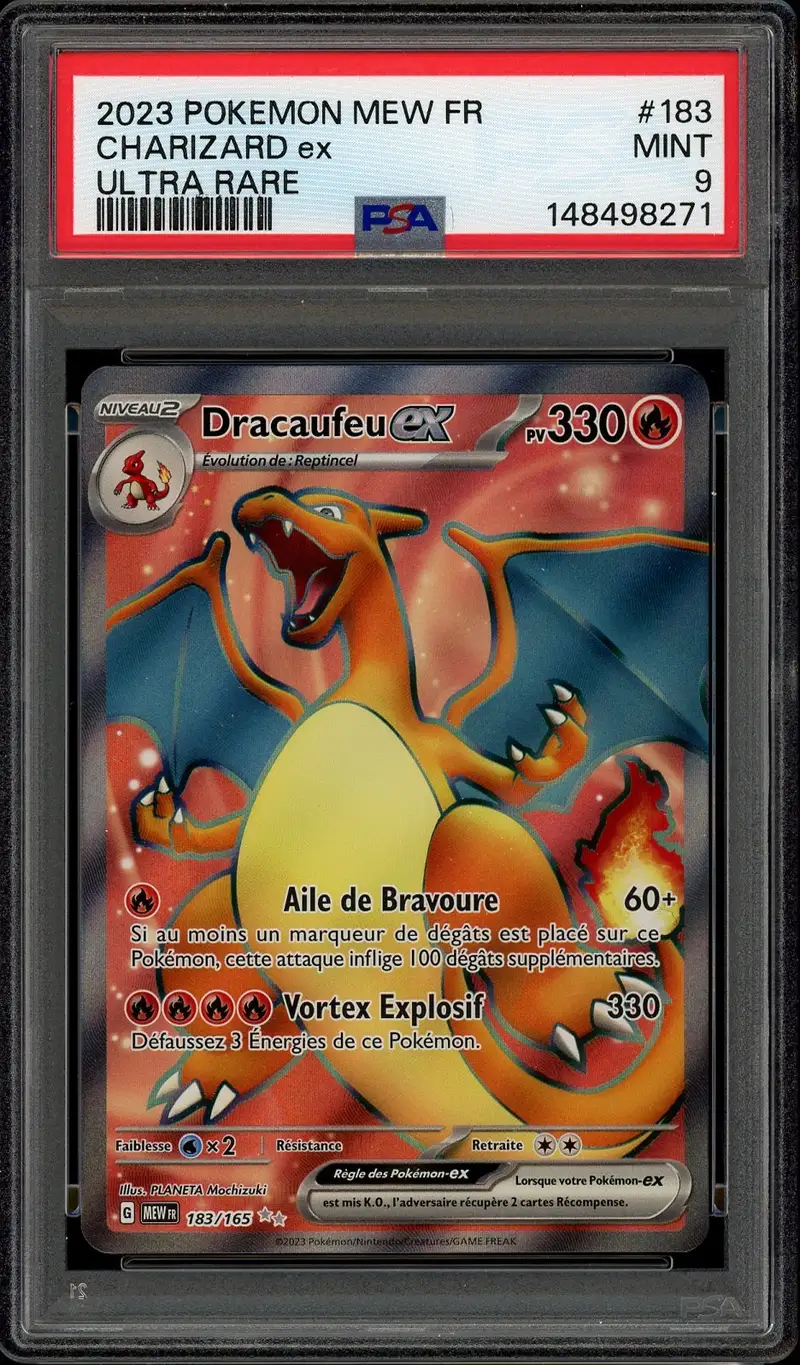 PSA 9 Dracaufeu Ex