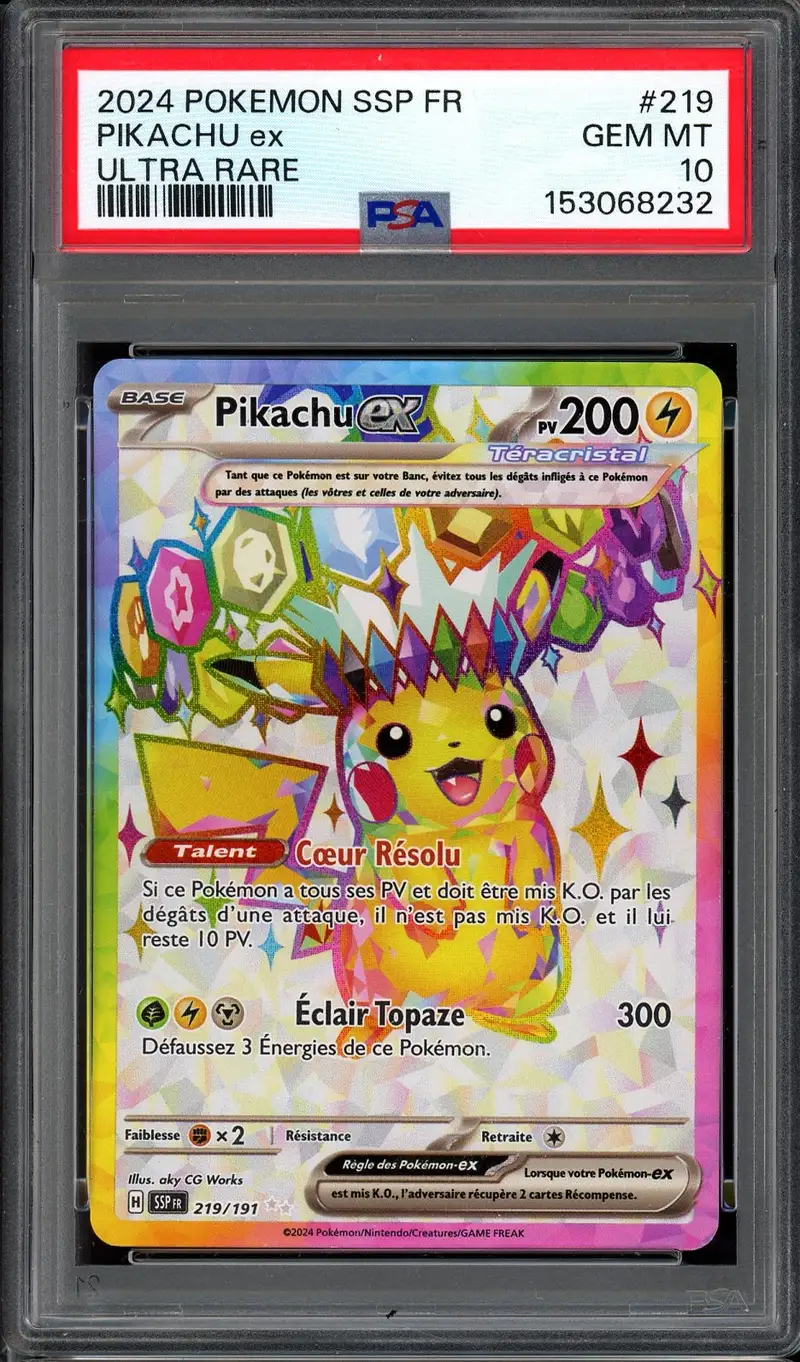 PSA 10 Pikachu Ex