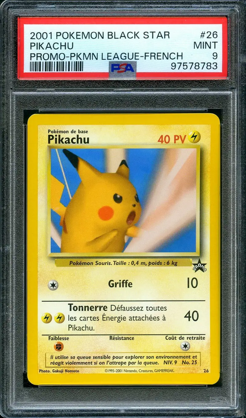 PSA 9 Pikachu