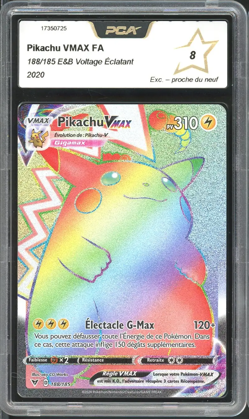 PCA 8 Pikachu VMax Rainbow