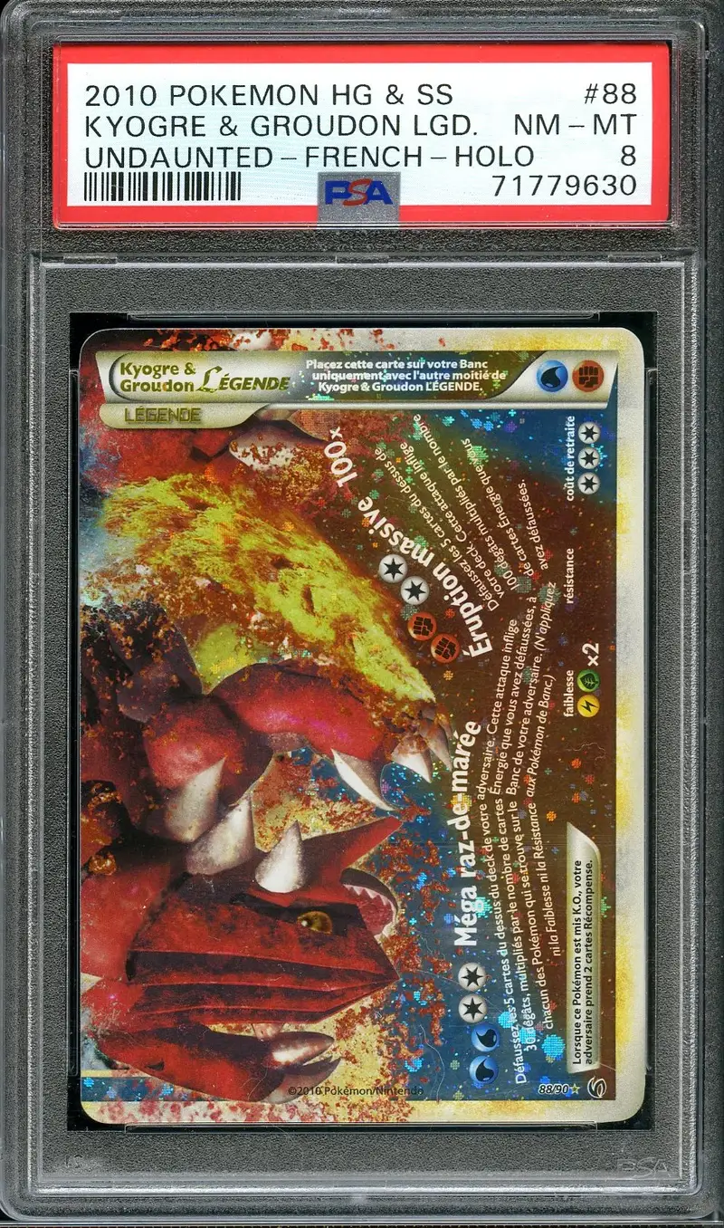 PSA 8 Kyogre & Groudon Légende