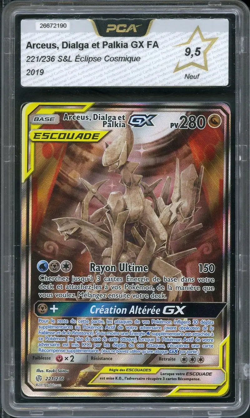 PCA 9.5 Arceus, Dialga et Palkia Gx
