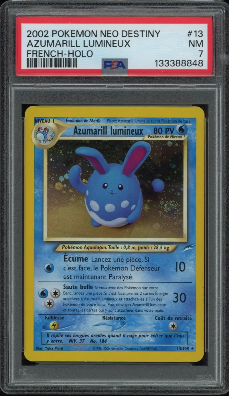 PSA 7 Azumarill Lumineux Holo