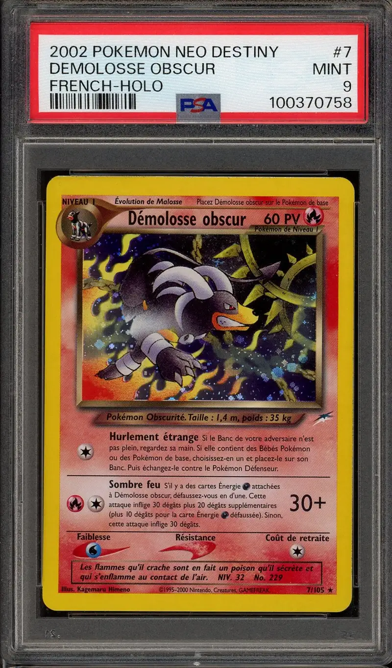 PSA 9 Démolosse Obscur Holo