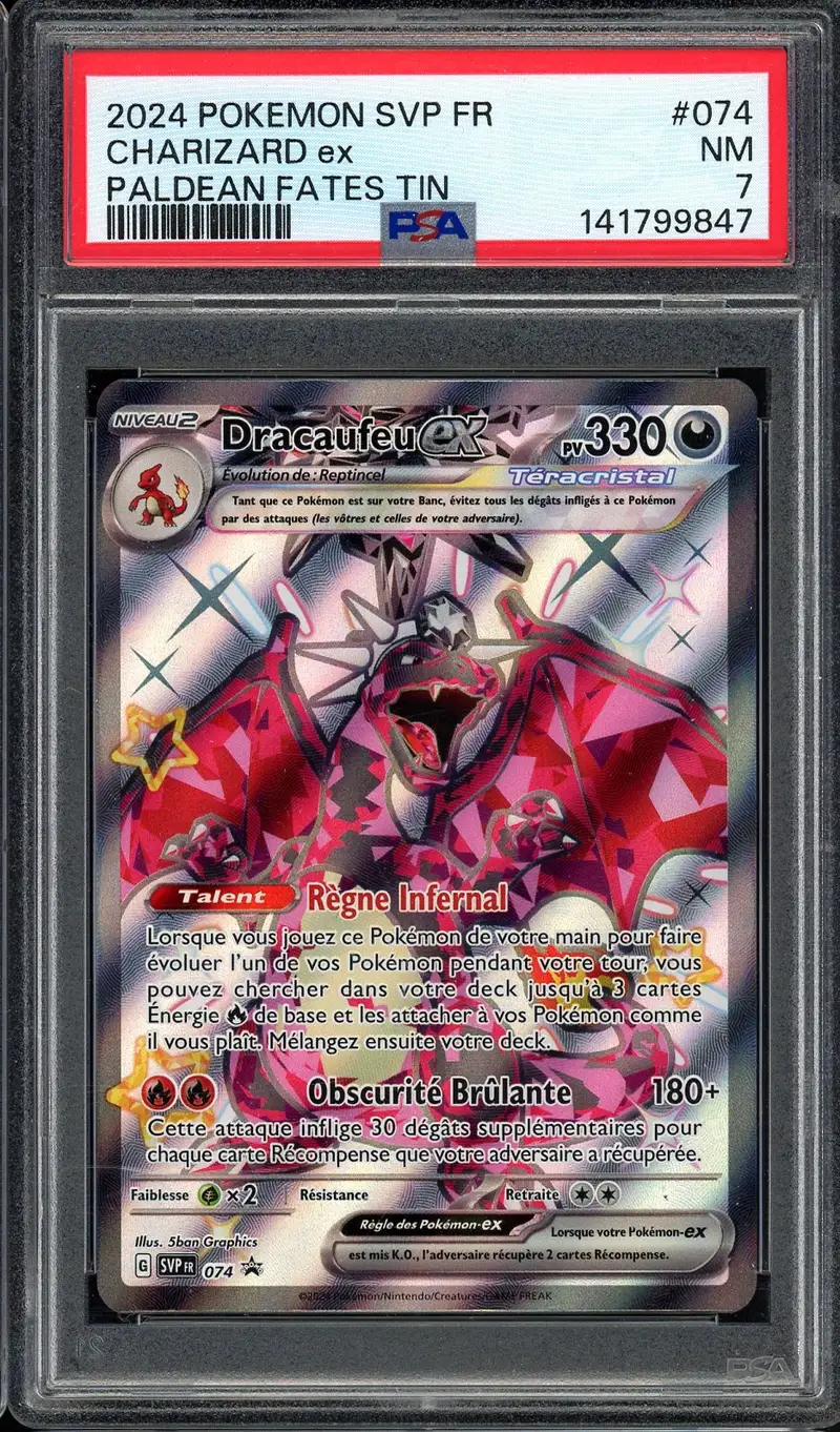 PSA 7 Dracaufeu Ex