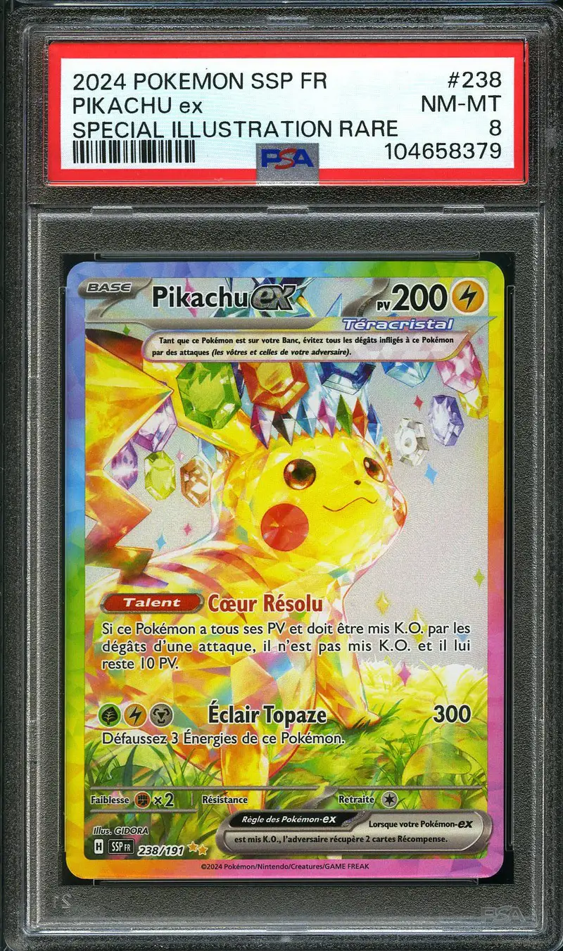 PSA 8 Pikachu Ex