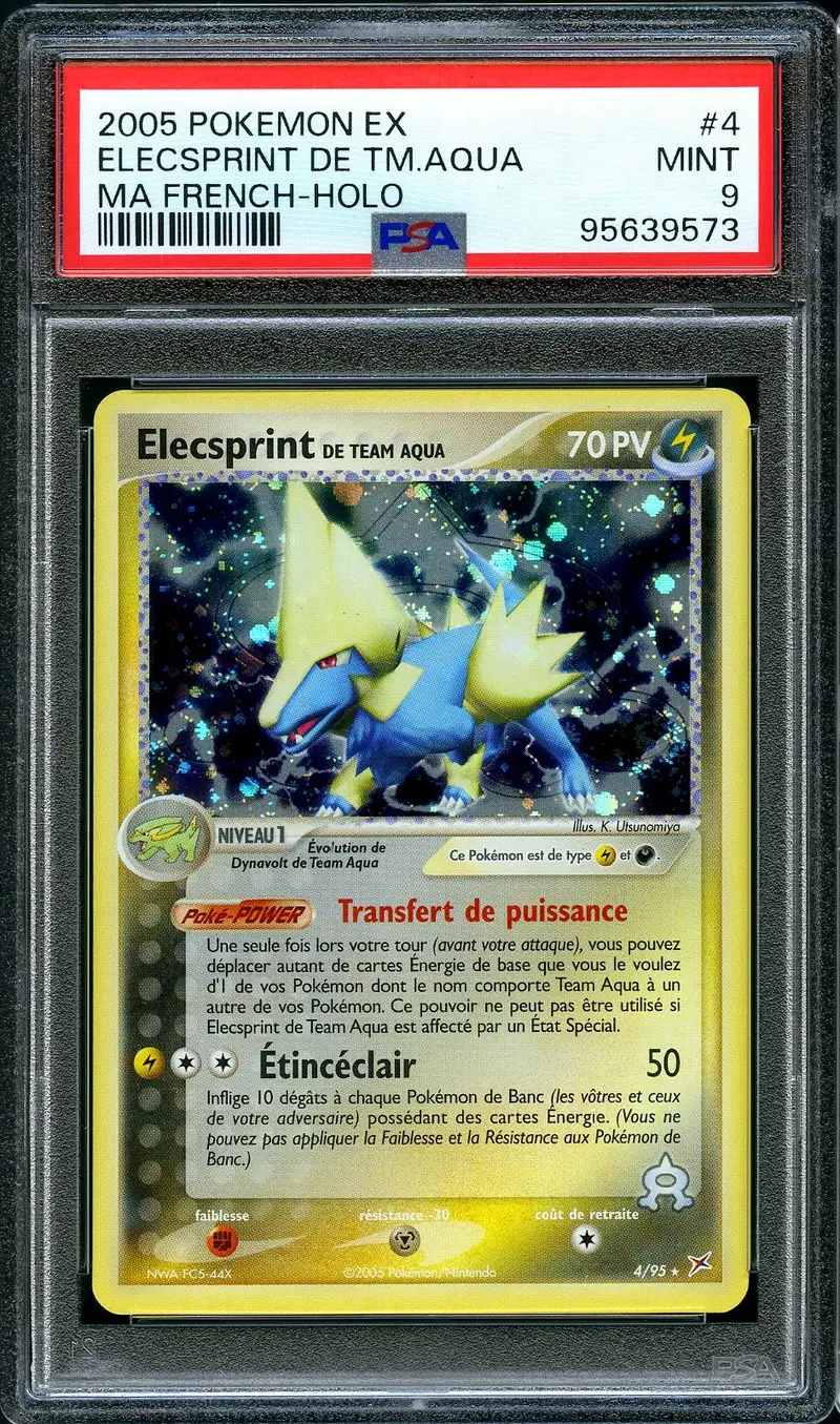 PSA 9 Elecsprint de Team Aqua Holo