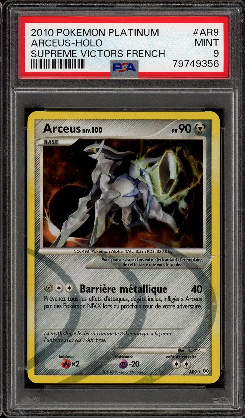 PSA 9 Arceus Holo