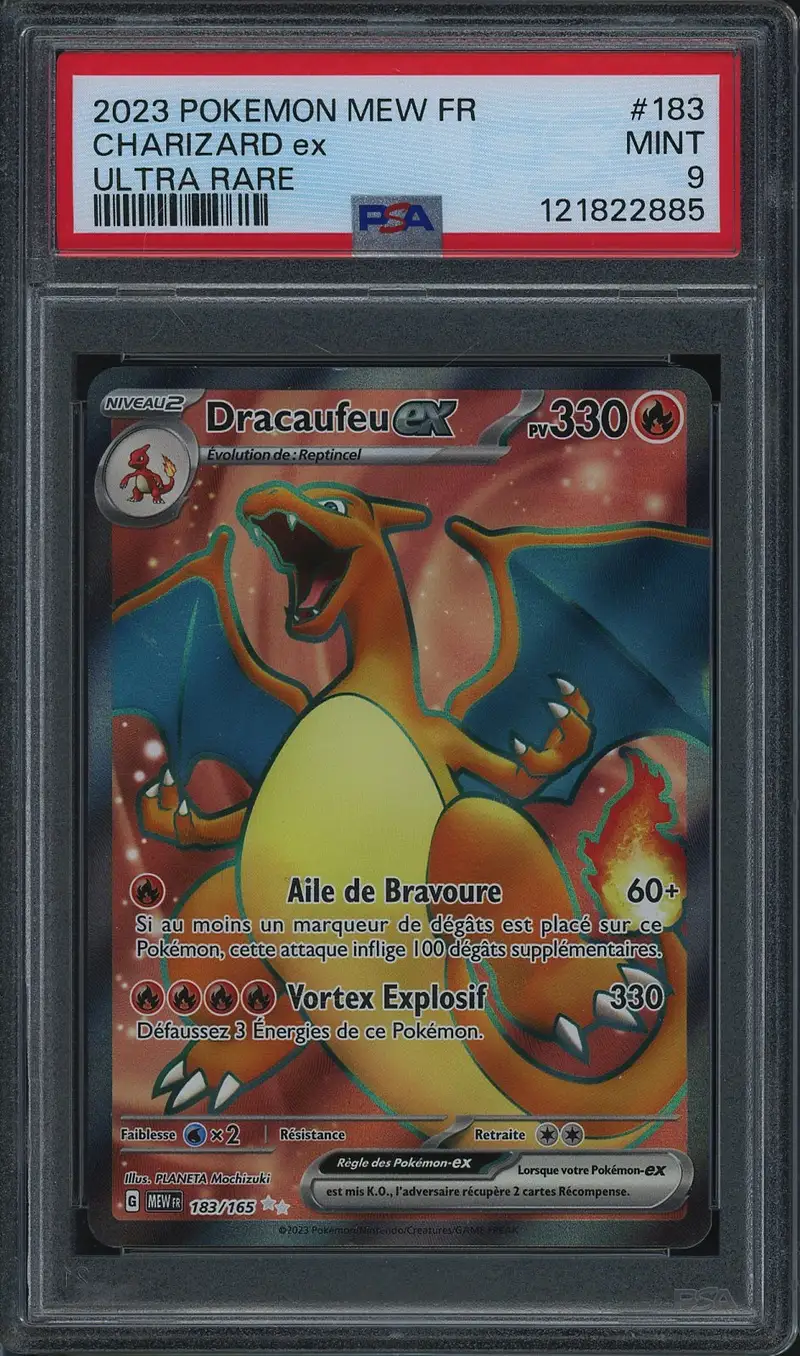 PSA 9 Dracaufeu Ex
