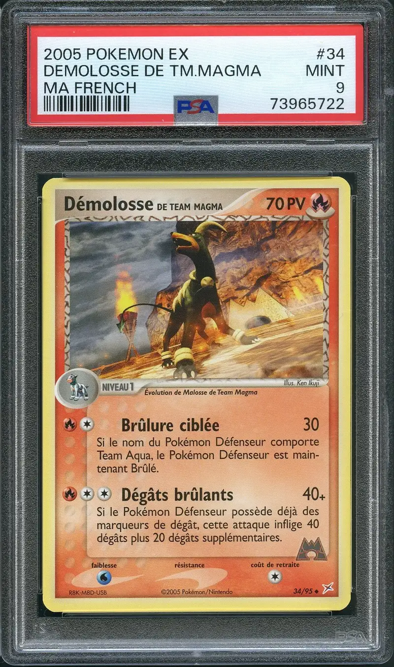 PSA 9 Démolosse de Team Magma