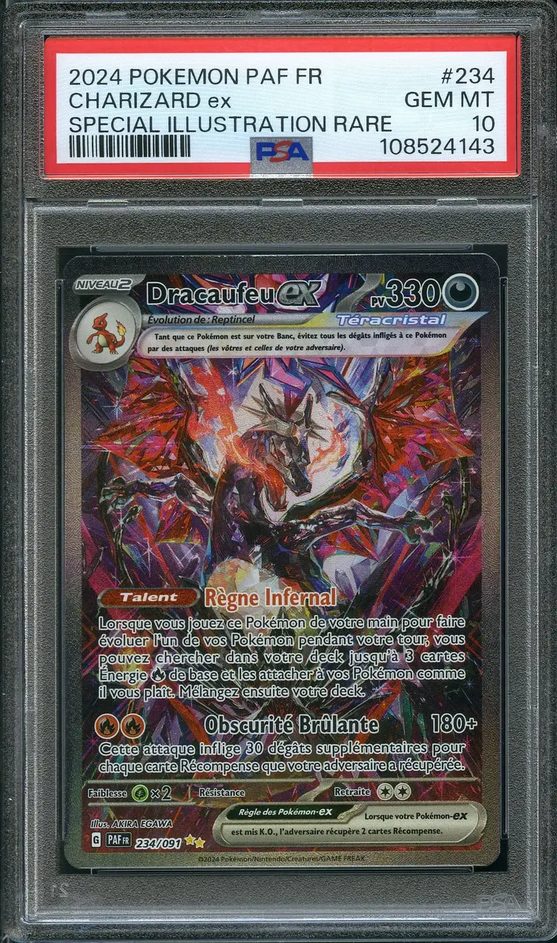 PSA 10 Dracaufeu Ex