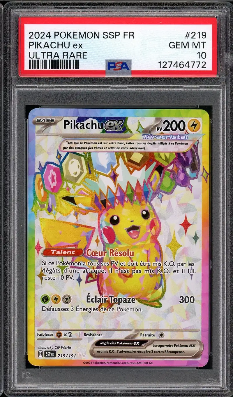 PSA 10 Pikachu Ex