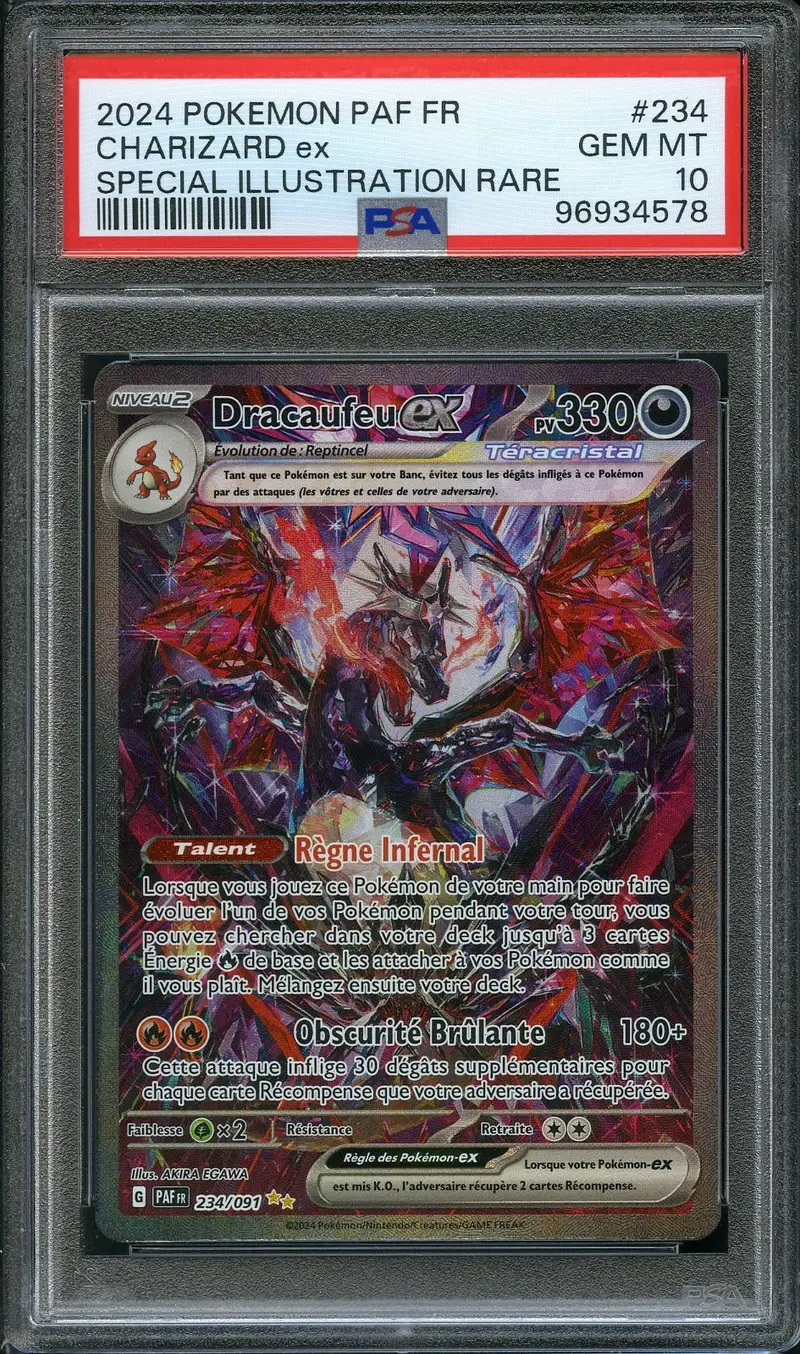 PSA 10 Dracaufeu Ex