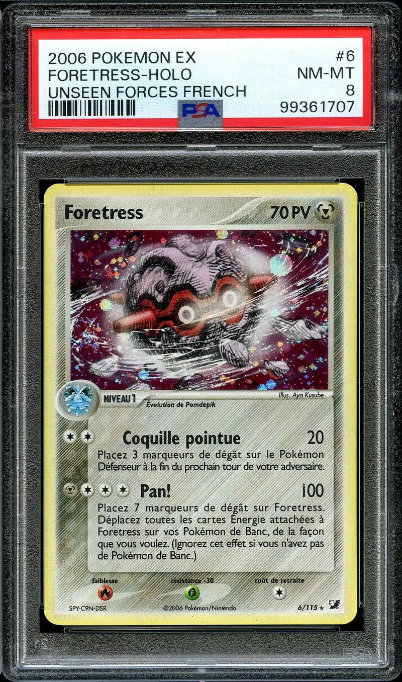 PSA 8 Foretress Holo