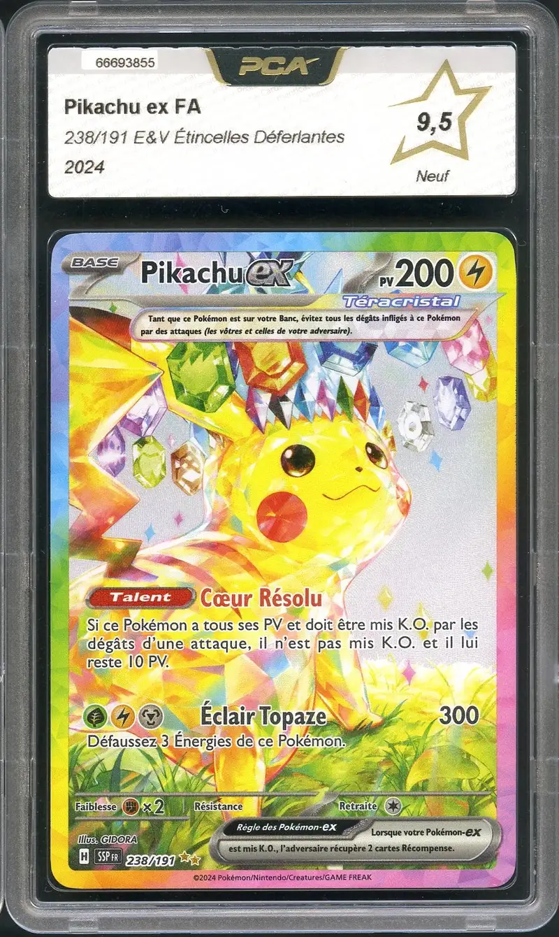 PCA 9.5 Pikachu Ex