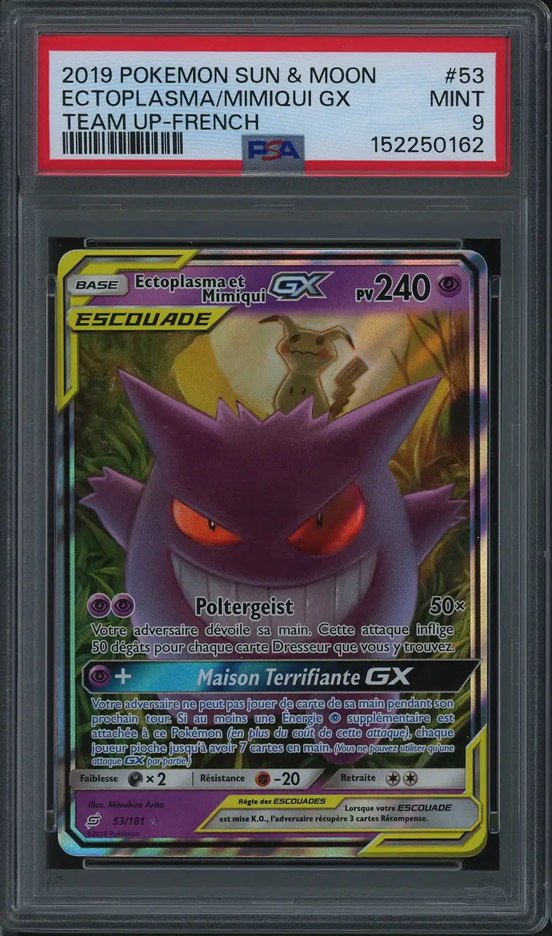 PSA 9 Ectoplasma et Mimiqui Gx