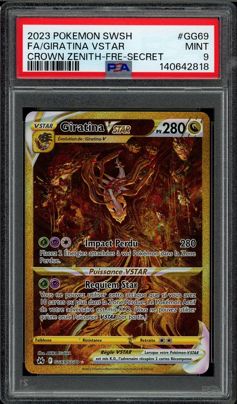 PSA 9 Giratina VStar Gold