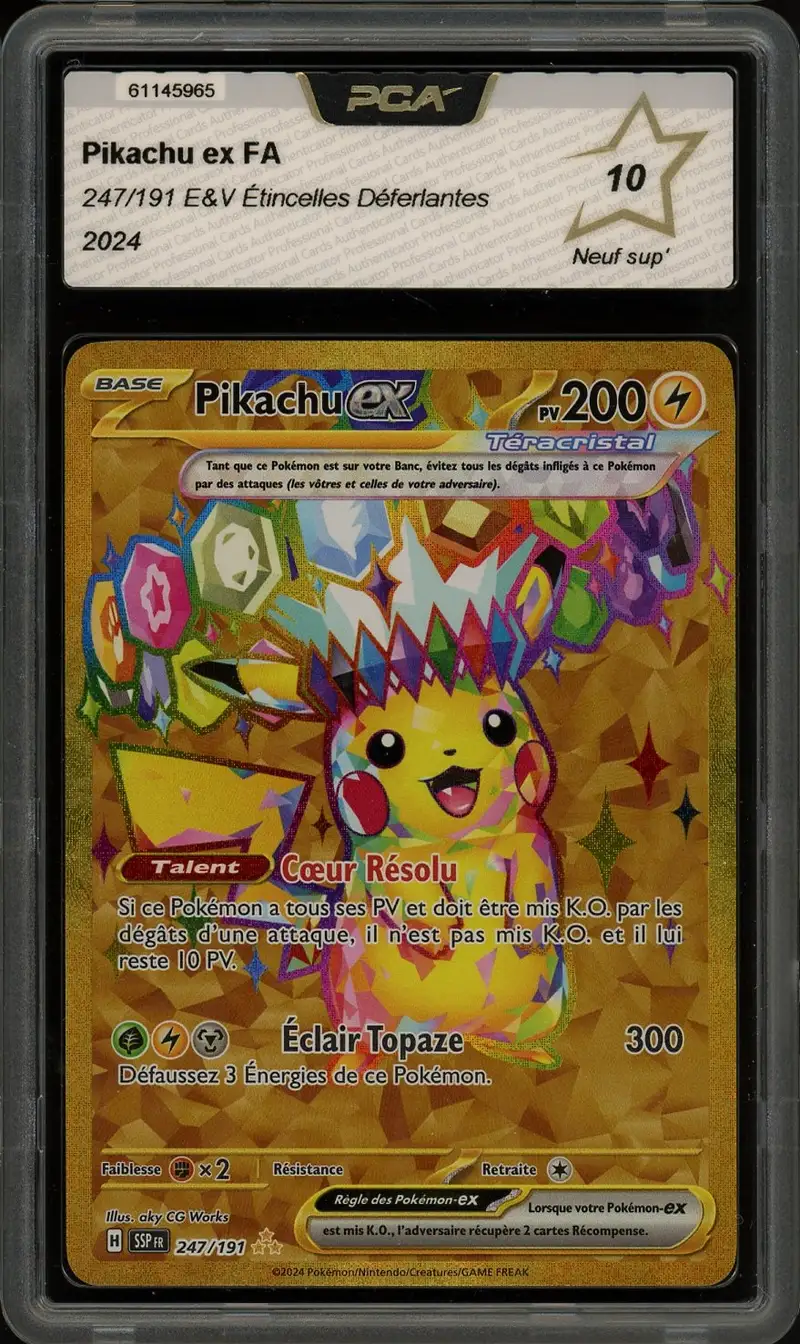 PCA 10 Pikachu Ex Gold