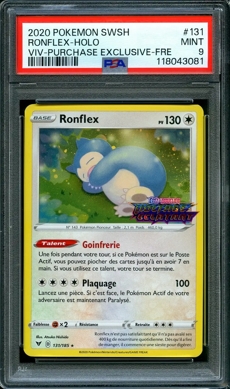 PSA 9 Ronflex Holo Prerelease