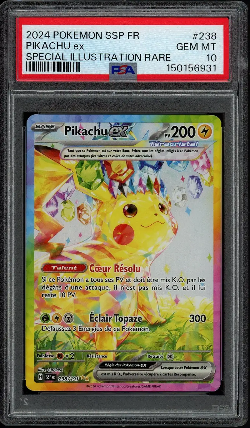 PSA 10 Pikachu Ex
