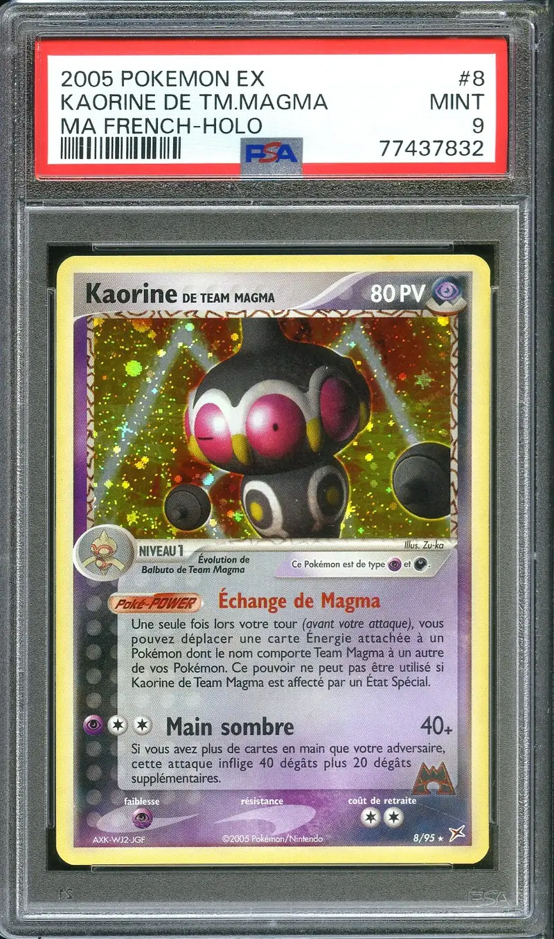 PSA 9 Kaorine de Team Magma Holo