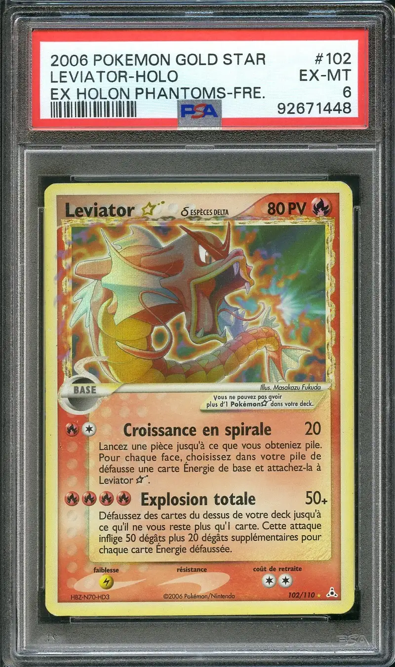 PSA 6 Léviator Gold Star