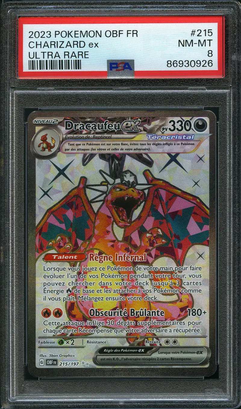 PSA 8 Dracaufeu Ex