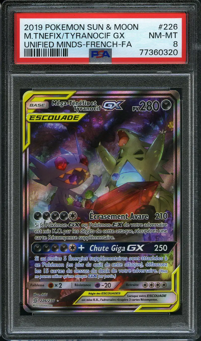 PSA 8 Méga-Ténéfix et Tyranocif Gx