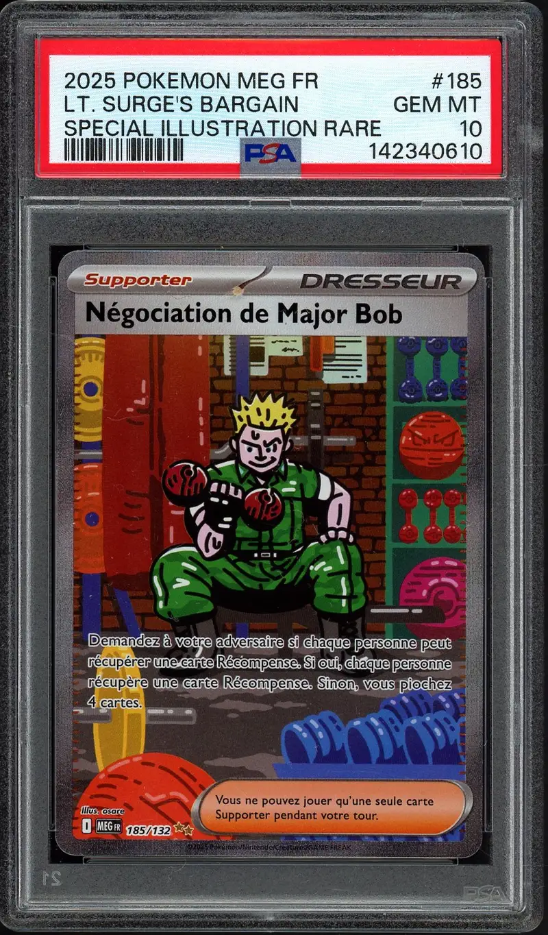 PSA 10 Négociation de Major Bob