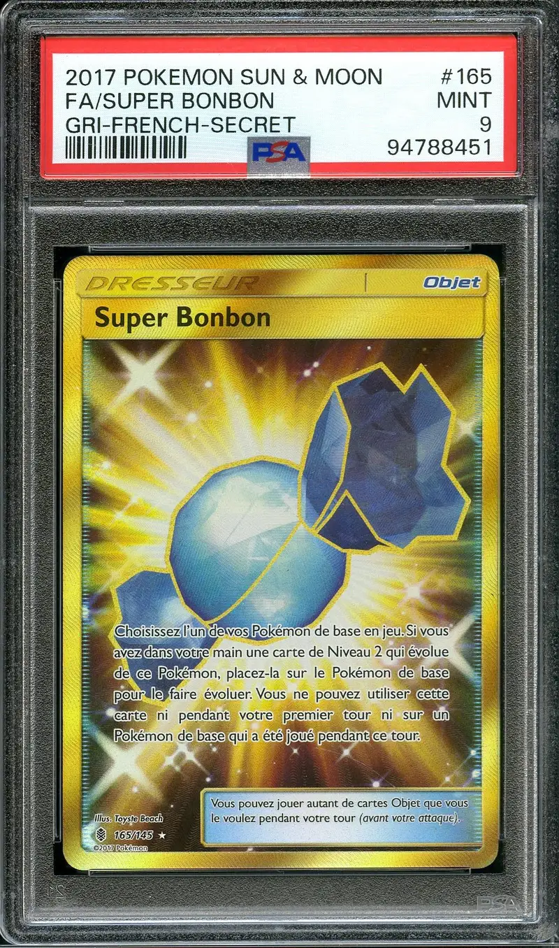 PSA 9 Super bonbon Gold