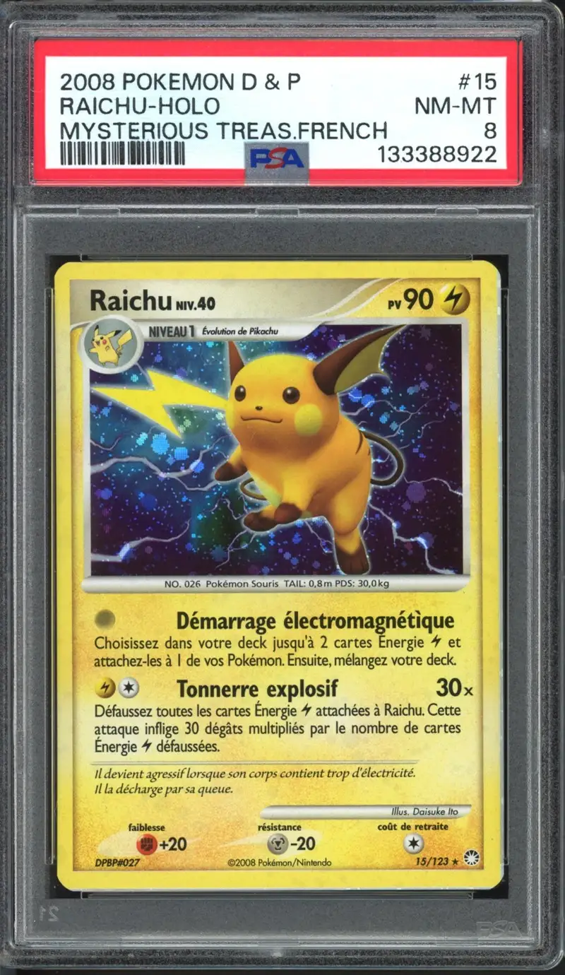 PSA 8 Raichu Holo