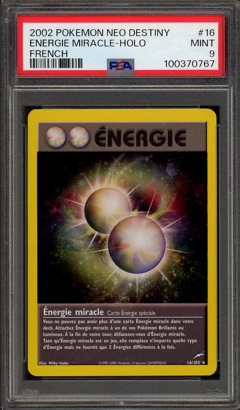 PSA 9 Energie Miracle Holo