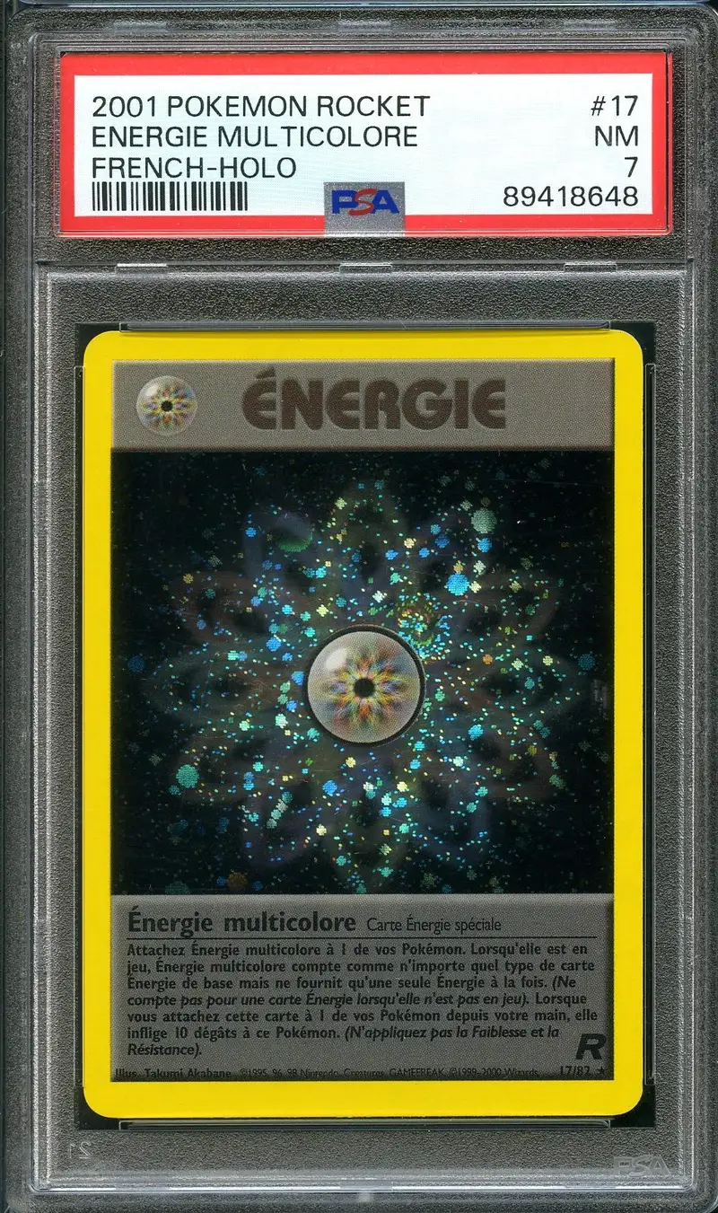PSA 7 Energie Multicolore Holo