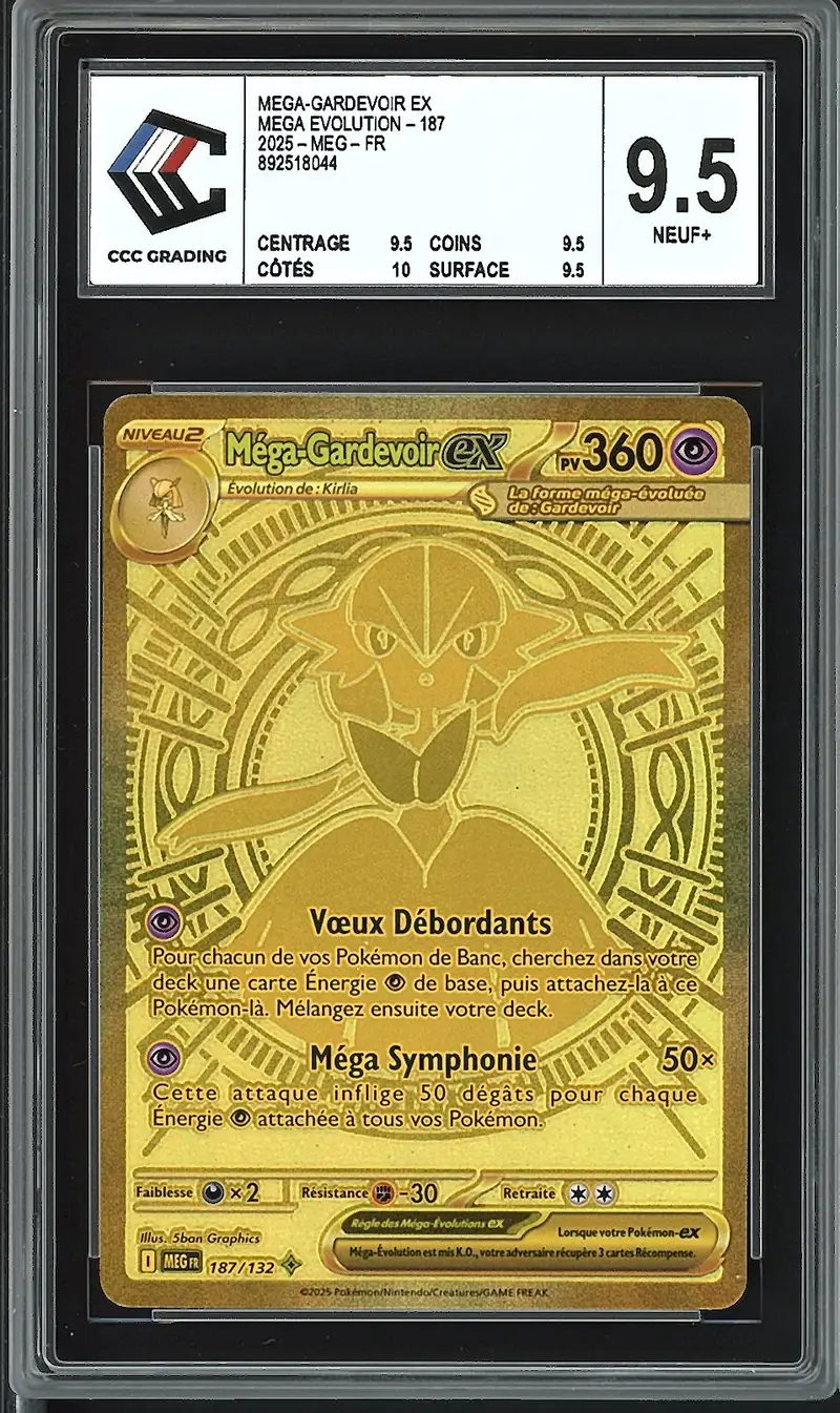 CCC 9.5 Méga-Gardevoir Ex Gold