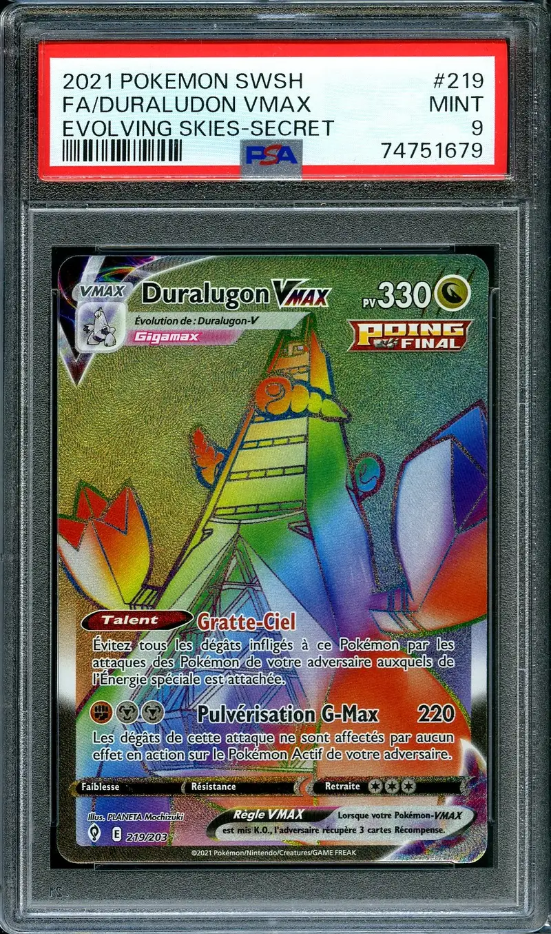 PSA 9 Duralugon VMax Rainbow
